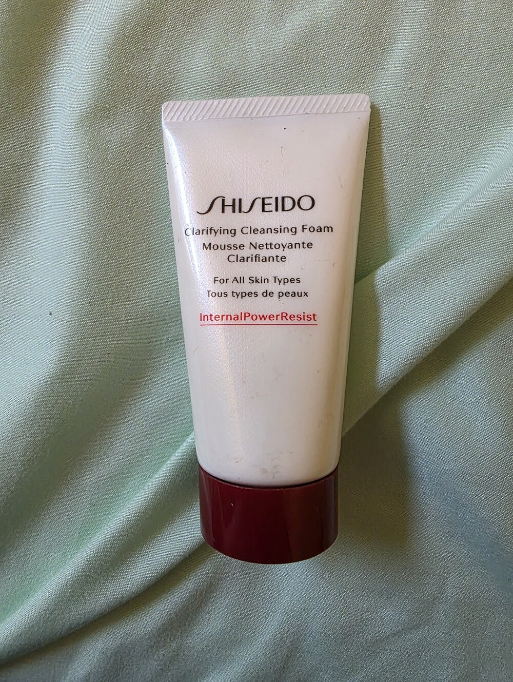 Shiseido Clarifying Cleansing Foam - White Tube with Burgundy Cap